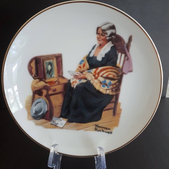 NEW Vintage NORMAN ROCKWELL "Memories" Plate 1984 - Picture 2 of 7